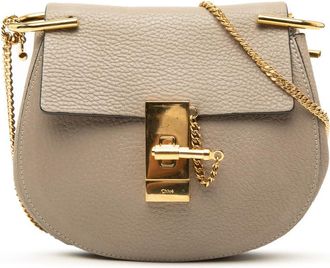 Chlo&eacute; Pre-owned Chloe Mini Grained Lambskin Drew Crossbody Ladies VA34MCLBON7MCATX