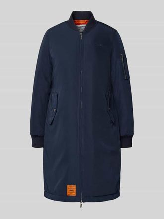 Original Bombers Parka mit Stehkragen und Zweiwege-Rei&szlig;verschluss in Marine, Gr&ouml;&szlig;e XL