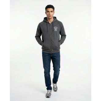 Brunello Cucinelli Gray Cashmere Blend Zip Hoodie, Size X-Small