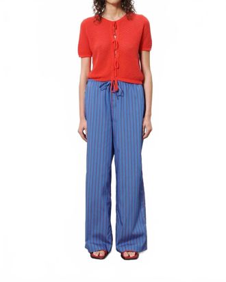 FRNCH Edeline Trousers In Bleu Electrique