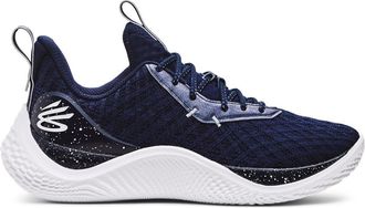Under Armour Unisex Curry 10 Basketball Shoe, Midnight Navy-white, 18