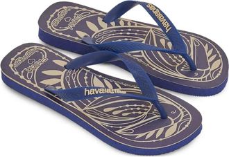 Farm Rio x Havaianas geometrical-print thong sandals - women - Rubber/Rubber/Rubber - 39-40 - Blue