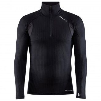 Craft Active Extreme X Zip L/S Kunstfaserunterwäsche für Herren | schwarz