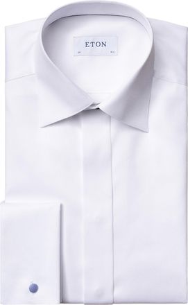 Eton Contemporary fit katoenen overhemd wit smoking Eton