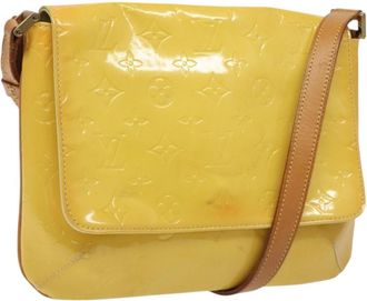 Louis Vuitton Thompson Street Handbag Monogram Vernis Yellow Patent_Leather Bag (Pre-Owned)
