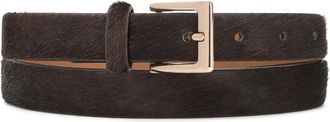 Kazar Leren Riem - Dames - Riemen - Bruin - 110 CM - Wol - Accessoires
