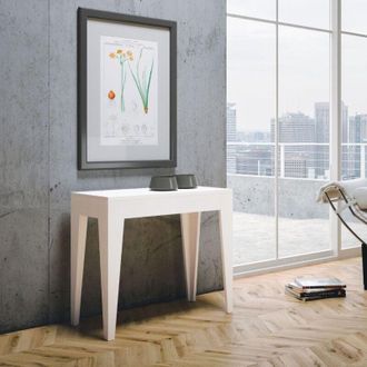 Itamoby Consolle allungabile Isotta Small 90x42 Bianco Frassino fino a 198 cm