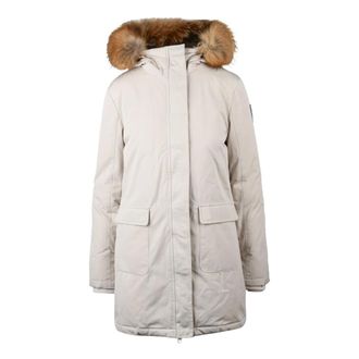 Bomboogie Giaccone Sfiancato - Dames - Mantels - Beige - Maat: XS Katoen