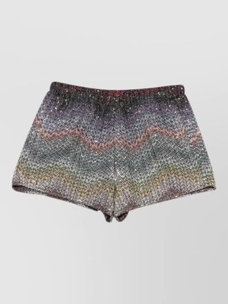 Missoni caperdoni signature zigzag glitter shorts