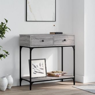 vidaXL Vidaxl - Mesa Consola Madera De Ingenier&iacute;a Gris Sonoma 75x34,5x75 Cm