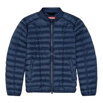 Diesel Gewatteerde heren jas (Marineblauw)
