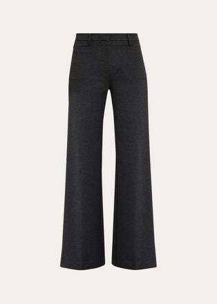 Kobi Halperin Reese Straight Double-Knit Ponte Pants