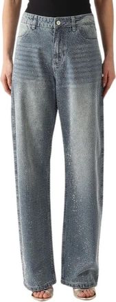 Twentyfourhaitch Charon Jeans - Dames - Loose Fit Jeans - Blauw - W28 - Katoen - Jeans