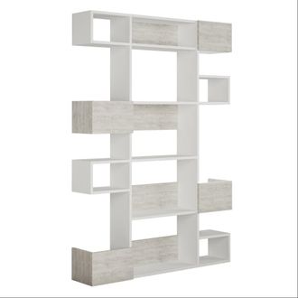 Habitat & Jardin Librer&iacute;a de madera niho 120 x 27 x 171 cm - blanco