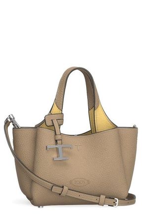 Tod's Apa 2 Micro Leather Top Handle Bag in Naturale/Flan at Nordstrom