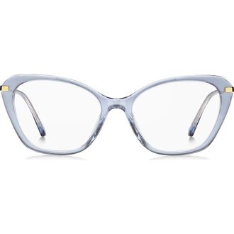 Marc Jacobs 54mm Cat Eye Optical Glasses in Azure at Nordstrom