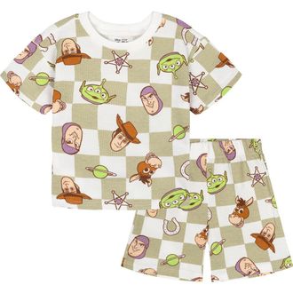 Disney Pixar 2-Piece T-Shirt and Shorts Set in Toy Story Tan at Nordstrom, Size 12M