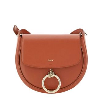 Chlo&eacute; Brick Leather Small Arlene Crossbody Bag