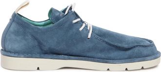 Panchic Lace-Up Su&egrave;de Basic Blauwe Schoenen - Heren - Veterschoenen - Blauw - 41 EU - Su&egrave;de - Schoenen