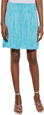 Ming Wang Pleat Miniskirt in Oceanfront/Bermuda at Nordstrom Rack, Size X-Small