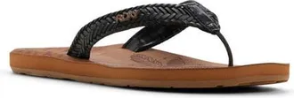 Roxy Lili III Flip Flop in Black at Nordstrom, Size 10