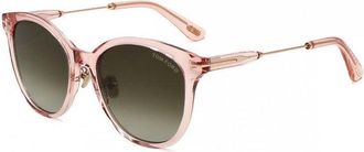 Tom Ford Sunglasses Square Full Rim, Shiny Pink Frame And Roviex Gradient Lens Ft1140-K72K