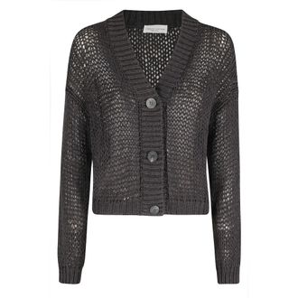 Roberto Collina Cardigans, female, Brown, Size: S Cardigans