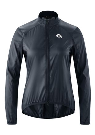 Gonso Fahrradjacke GONSO Road Jacket Wind W, Damen, Gr. 34, blau (nachtblau), 100% Polyester, Rundhals, Jacken Fahrradjacke, Damen Radjacke, atmungsaktive R