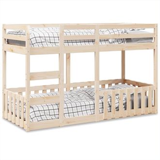 Berkfield Home Bunk Bed 90x190 cm Solid Wood Pine in Brown