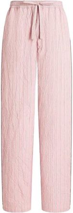 Dolce & Gabbana Striped Trousers With A Wrinkled Effect