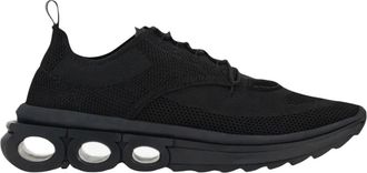 Ferragamo Nima Knit Sneakers - Heren - Sneakers - Zwart - 44 EU - Leer - Schoenen