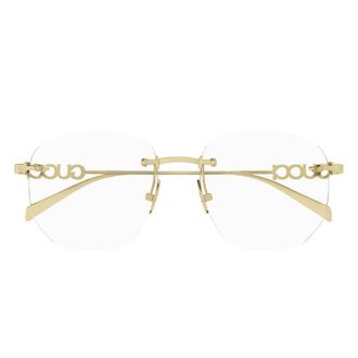 Gucci Glasses, unisex, Yellow, Size: 54 MM Gg1806O Optical Frame