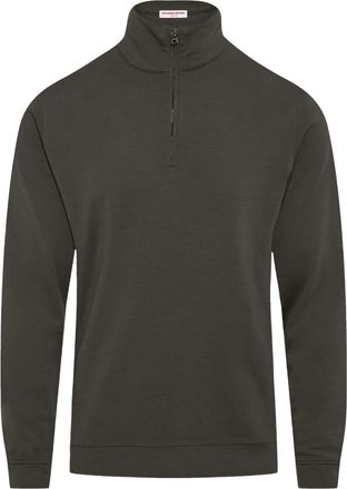 Orlebar Brown Maglione Isar con mezza zip - Grigio