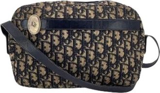 Dior Pre-owned Cross Body Bags, female, Blue, Size: ONE SIZE Pre-owned Canvas Cross Body Bag