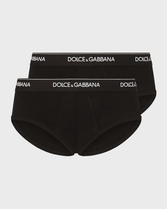 Dolce & Gabbana Mens Slip Medio 2-Pack Briefs