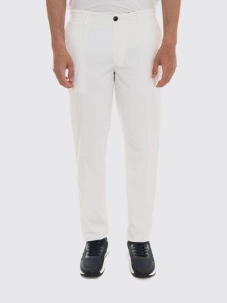 Peuterey Pantaloni chino slim fit in misto cotone con vita media