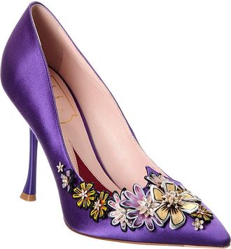 Roger Vivier Blossom Suede Pump