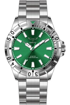 Invicta Specialty 69042 Herenhorloge - Quartz Uurwerk - Metaal met Groene Wijzerplaat - 42 mm