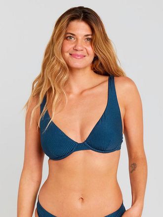Rip Curl Modern Rib B/C Cup Bikini Top blau