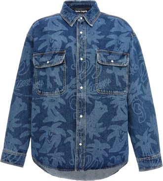 Palm Angels Mens Palmity Allover Laser Jacket