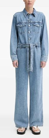 Marc O'Polo Tuta intera con cintura e bottoni - Blu