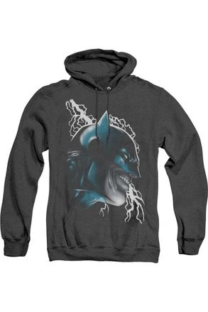Gildan Batman Crazy Grin Adult Heather Hoodie / Hooded Sweatshirt