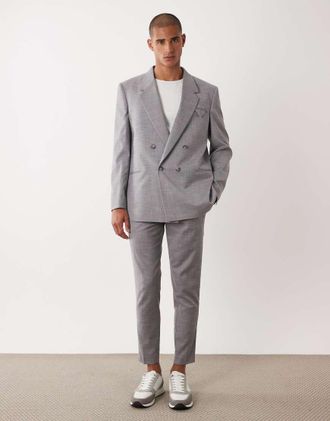 Asos Pantaloni da abito affusolati grigio medio-Blu