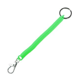 Generic Spring Rope Key Ring, Unisex Key Cord Clasp Wristband, Wrist Coil Elastic Ropes, Anti-lost Keychain Camping Outdoor Hiking Elastic Ropes(green)