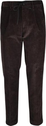 Officina36 Pantalone - Heren - Straight fit broeken - Bruin - XL - Katoen - Broeken