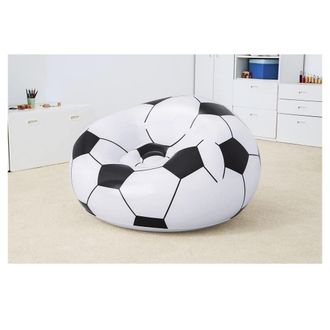 Trade Shop Trade Shop - Poltrona Gonfiabile Pallone Da Calcio Poltroncina Soccer 114x112x66cm Sedia 75010
