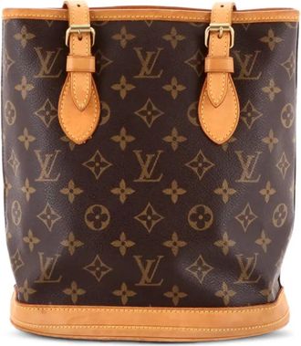 Louis Vuitton Petit Monogram Canvas bucket bag - Bruin