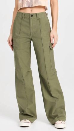 Re/Done Military Trouser In Green
