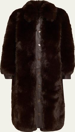 L'agence Irisa Faux Fur Coat