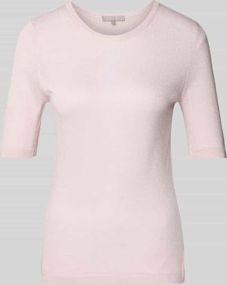 Christian Berg T-Shirt aus Viskose-Mix in Feinstrick-Optik in Hellrosa, Gr&ouml;&szlig;e 34